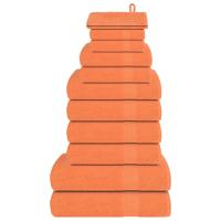 VidaXL 12-delige handdoekenset 360 g/m² 100% katoen oranje