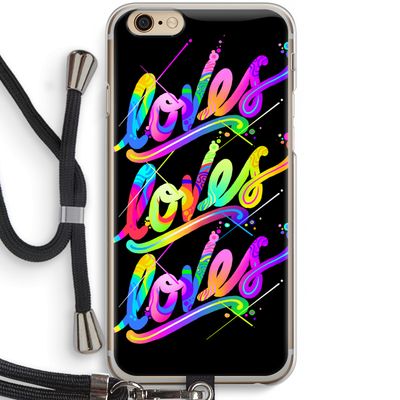 Loves: iPhone 6 / 6S Transparant Hoesje met koord