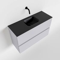 Toiletmeubel Mondiaz Ada | 80 cm | Meubelkleur Cale | Lex wastafel Urban Midden | Zonder kraangat