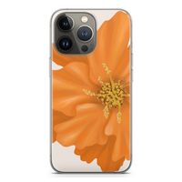 Orange Ellila flower: iPhone 13 Pro Transparant Hoesje