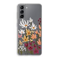 Painted wildflowers: Samsung Galaxy S21 Transparant Hoesje