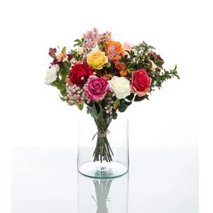 Kunstbloemen boeket rozen - medium - Classic Rose - kunst zijdebloemen   -