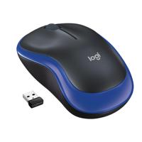 Logitech M185 muis zwart/blauw