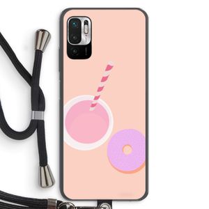Donut: Xiaomi Redmi Note 10 5G Transparant Hoesje met koord