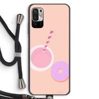Donut: Xiaomi Redmi Note 10 5G Transparant Hoesje met koord