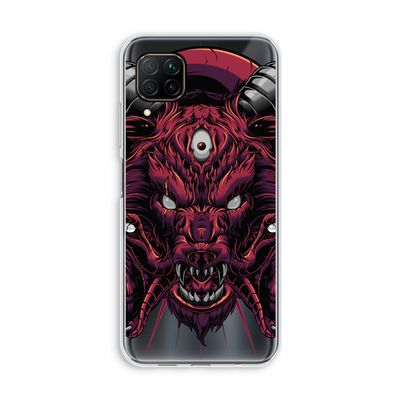 Hell Hound and Serpents: Huawei P40 Lite Transparant Hoesje