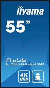 iiyama LH5554UHS-B1AG beeldkrant Digitale signage flatscreen 138,7 cm (54.6") LCD Wifi 500 cd/m² 4K Ultra HD Zwart Type processor Android 11 24/7