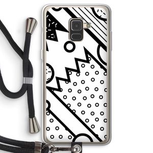 Pop Art #4: Samsung Galaxy A8 (2018) Transparant Hoesje met koord