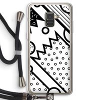 Pop Art #4: Samsung Galaxy A8 (2018) Transparant Hoesje met koord
