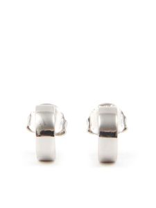 MM6 Maison Margiela boucles d'oreilles Numeric à design gravé - Argent