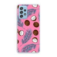 Kokosnoot roze: Samsung Galaxy A73 Transparant Hoesje Kokosnoot roze: Samsung Galaxy A73 Transparant Hoesje