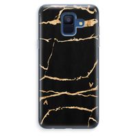 Gouden marmer: Samsung Galaxy A6 (2018) Transparant Hoesje