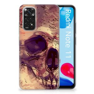 Silicone Back Case Xiaomi Redmi 10 | Redmi Note 11 4G Skullhead