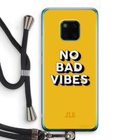 No Bad Vibes: Huawei Mate 20 Pro Transparant Hoesje met koord
