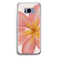 Pink Ellila Flower: Samsung Galaxy S8 Transparant Hoesje