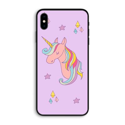 Roze eenhoorn: iPhone XS Max Biologisch afbreekbaar hoesje