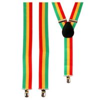 Hippie bretels rood/geel/groen   -