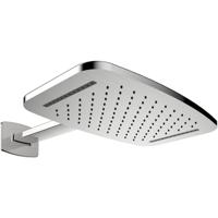 Wiesbaden Luxe Waterval Hoofddouche met Doucheram - 40x25 cm - Geborsteld Staal