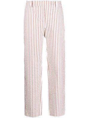 Fabiana Filippi pantalon droit à rayures - Blanc