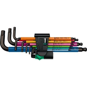 950/9 Hex-Plus Multicolour 1 Stiftsleutelset, metrisch, BlackLaser Schroevendraaier