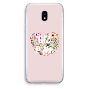 GRL PWR Flower: Samsung Galaxy J3 (2017) Transparant Hoesje