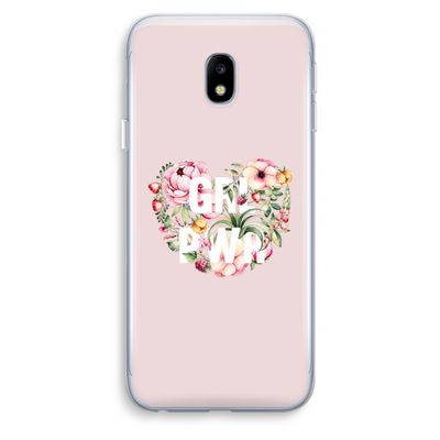 GRL PWR Flower: Samsung Galaxy J3 (2017) Transparant Hoesje