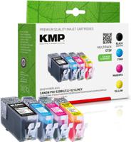 KMP Inktcartridge vervangt Canon PGI-520PGBK, CLI-521C, CLI-521M, CLI-521Y Compatibel Combipack Zwart, Cyaan, Magenta, Geel C72V 1508,0005