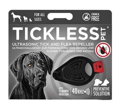 TICKLESS TEEK EN VLO AFWEER VOOR HOND EN KAT ZWART