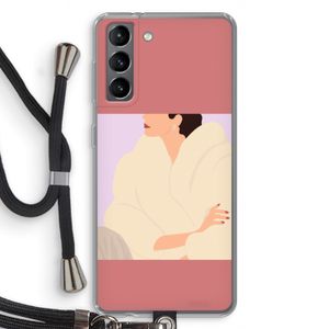 Cosy: Samsung Galaxy S21 Transparant Hoesje met koord
