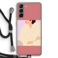 Cosy: Samsung Galaxy S21 Transparant Hoesje met koord