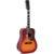 Sigma Guitars DM12-SG5 Vintage Cherry Sunburst Gloss 12-snarige elektrisch-akoestische westerngitaar met softcase