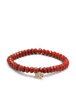 Sydney Evan bracelet en or 14ct serti de perles et corail - Rouge