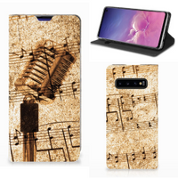 Samsung Galaxy S10 Stand Case Bladmuziek - thumbnail