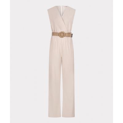 Esqualo - Beige | Dames | Broek | Beige | M | regular | Kamst mode