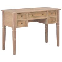 Schrijftafel 109,5x45x77,5 cm hout bruin