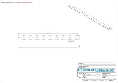 Lijmkop.strip novo rvs 300x20