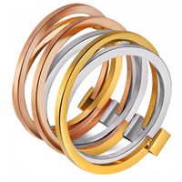 Edelstaal damesring Cilla Jewels Trio color-18mm