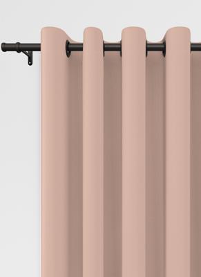 Renica ringgordijn - Dusty Pink met ringen