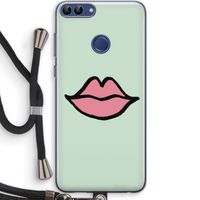 Kusje: Huawei P Smart (2018) Transparant Hoesje met koord