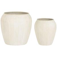 Grondlegger Home ESPRIT Beige Metaal Scandi (2 Onderdelen)