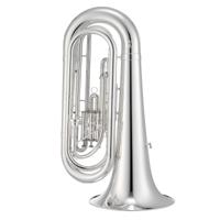 Jupiter JTU1030MS Bb marching tuba (4/4 formaat, verzilverd)