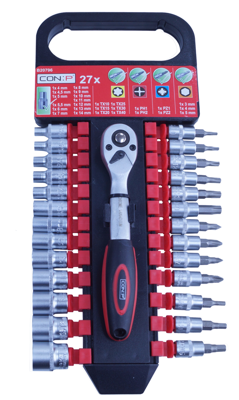 CON:P Set Dopsleutels 1/4 27Dlg - B20796