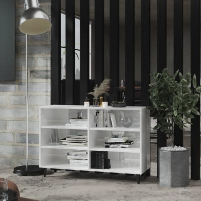 Dressoir 103,5x35x70 cm spaanplaat hoogglans wit