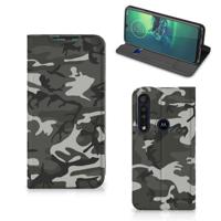 Motorola G8 Plus | Hoesje met Magneet | Army Light