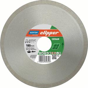 Norton Abrasives 70184626828 Classic Ceramic Diamanten doorslijpschijf Diameter 180 mm Boordiameter 25.4 mm 1 stuk(s)