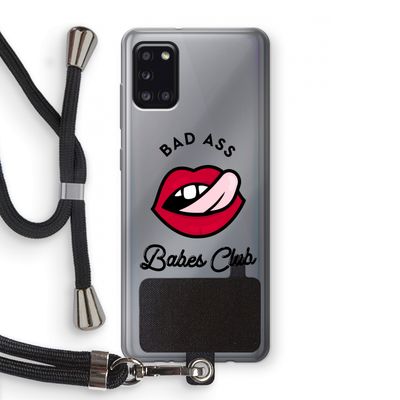 Badass Babes Club: Samsung Galaxy A31 Transparant Hoesje met koord
