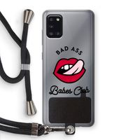 Badass Babes Club: Samsung Galaxy A31 Transparant Hoesje met koord