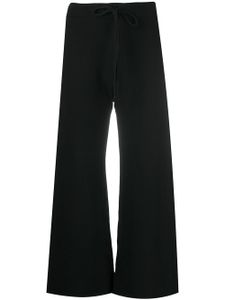 Nili Lotan pantalon de jogging court à lien de resserrage - Noir