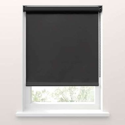 Fenstr rolgordijn lichtdoorlatend antraciet - 60x190 cm - Leen Bakker