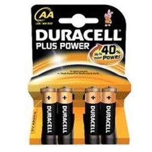 Duracell Batterij plus power mn1500/lr6/aa per 4 op kaart